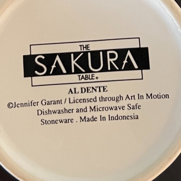 TWO Sakura AL DENTE Italian Chefs Stoneware Mugs ~ Artwork by Jennifer Garant - Picture 12 of 12